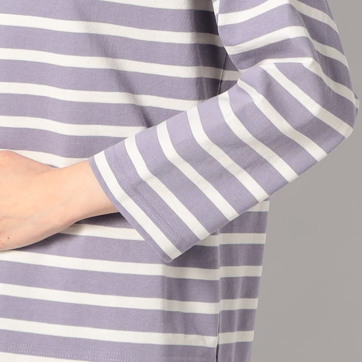 【日本製】 デラヴェ天竺 ボーダーカットソー | NICOLE | 詳細画像10 