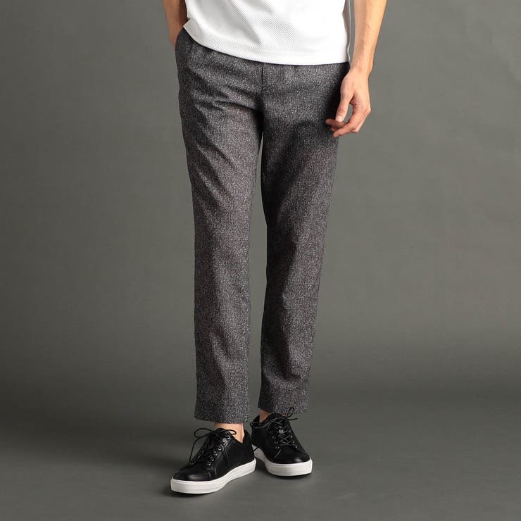 49ブラック | ジオメトリカルプリント トラックパンツ | NICOLE