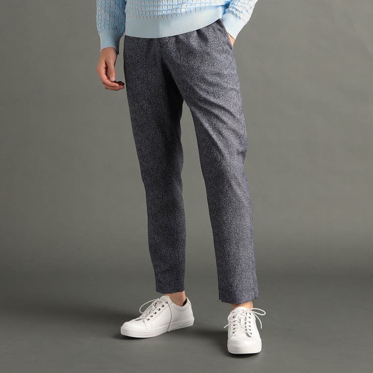 67ネイビー | ジオメトリカルプリント トラックパンツ | NICOLE