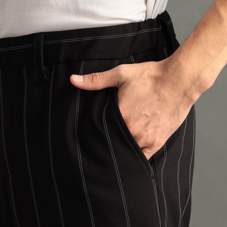 ピンストライプ ワイドトラックパンツ | NICOLE | 詳細画像9 