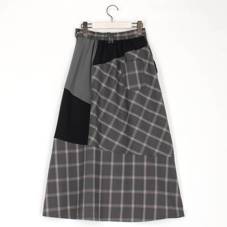アシンメトリーバイカラースカート | NICOLE | 詳細画像5 