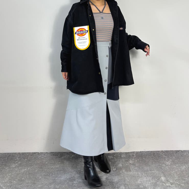 Dickies】デニムワイドシャツジャケット[品番：NICW0006473]｜NICOLE