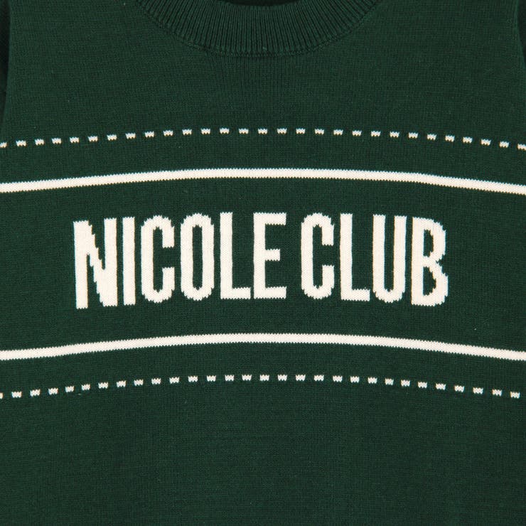 ラインロゴ半袖ニットプルオーバー | NICOLE | 詳細画像11 