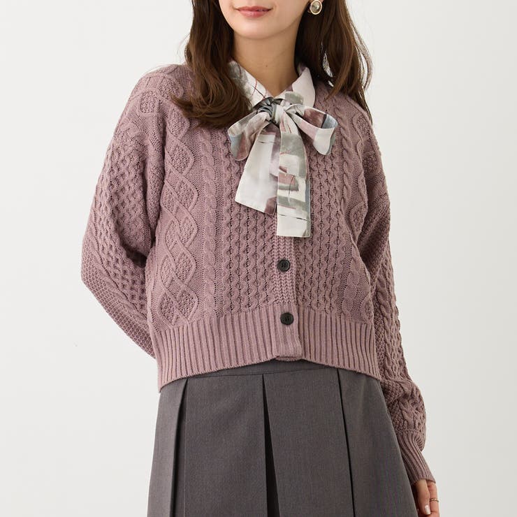 ケーブルニットカーディガン | NICOLE | 詳細画像1 