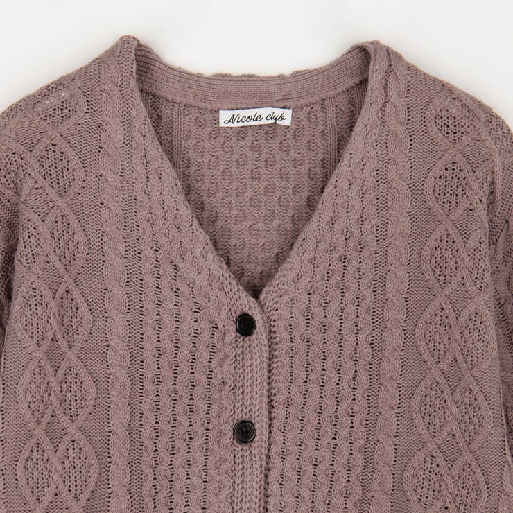 ケーブルニットカーディガン | NICOLE | 詳細画像6 