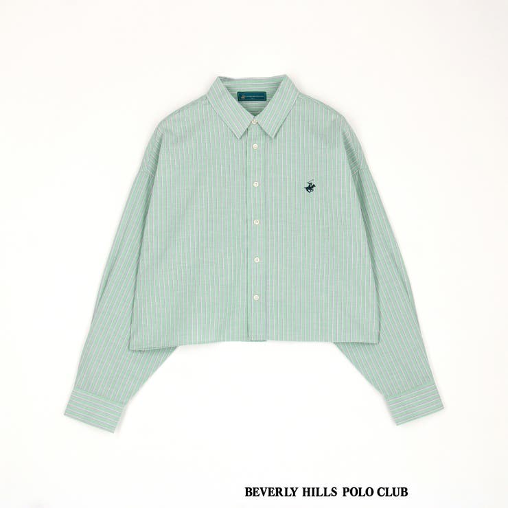 BEVERLY HILLS POLO CLUB】クロップドシャツ[品番：NICW0006604