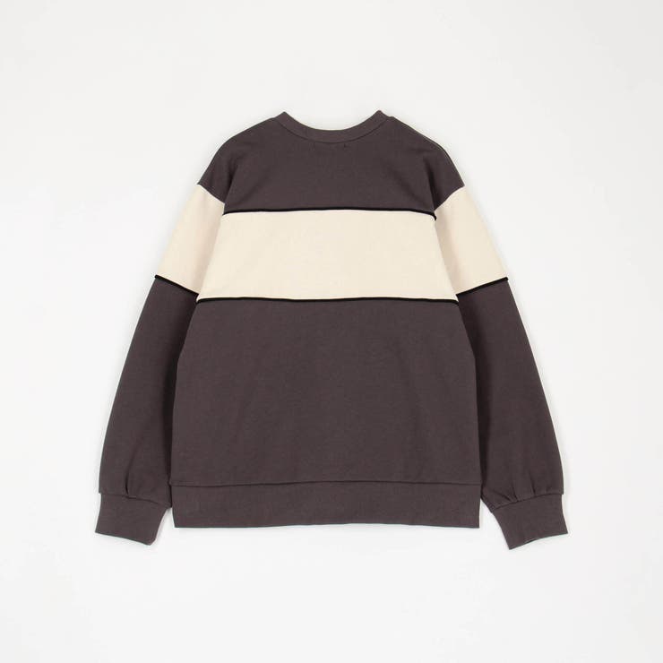 ZIP付きバイカラー刺繍スウェット | NICOLE | 詳細画像5 