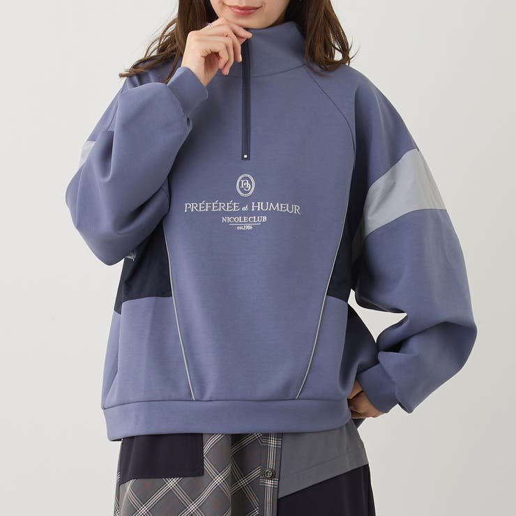 スタンドドッキングハーフジップ | NICOLE | 詳細画像1 