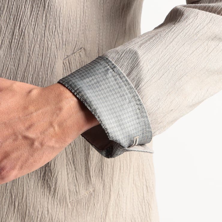 エステルクレープ スタンドカラーカヴァーオールジャケット | NICOLE | 詳細画像11 