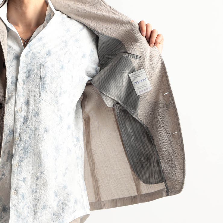 エステルクレープ スタンドカラーカヴァーオールジャケット | NICOLE | 詳細画像17 