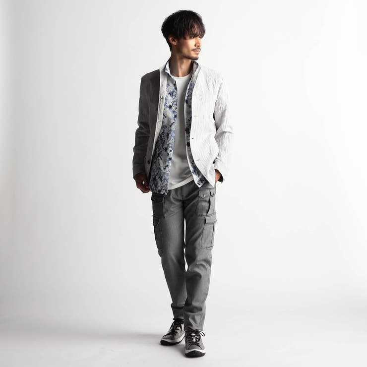 エステルクレープ スタンドカラーカヴァーオールジャケット | NICOLE | 詳細画像3 