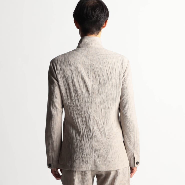 エステルクレープ スタンドカラーカヴァーオールジャケット | NICOLE | 詳細画像6 