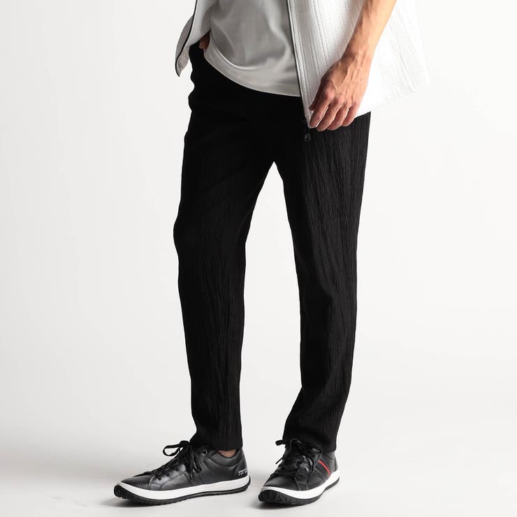 49ブラック | エステルクレープ イージーパンツ | NICOLE