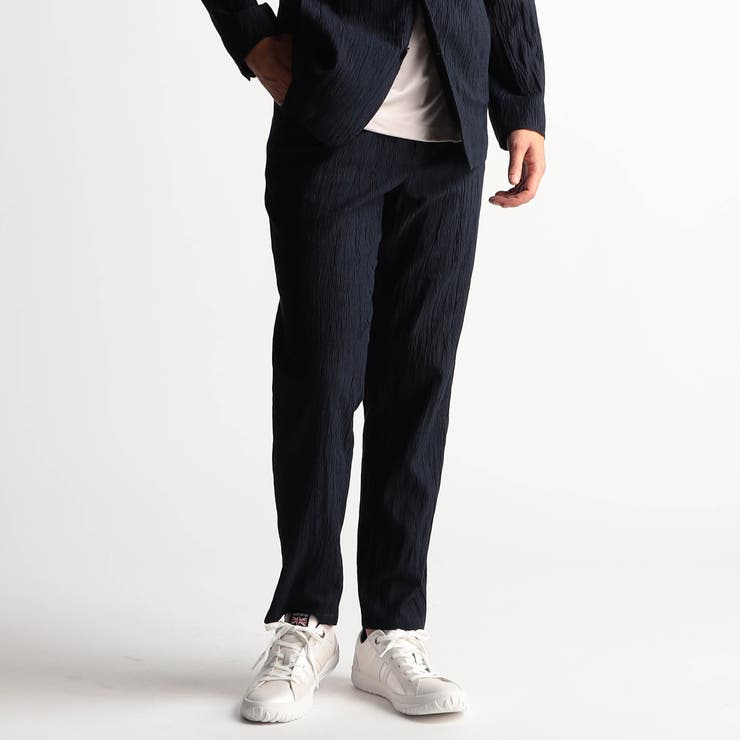 67ネイビー | エステルクレープ イージーパンツ | NICOLE