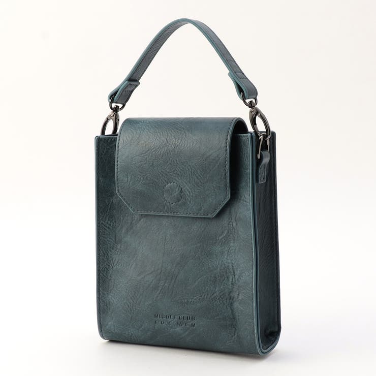 60ブルー | 2WAYフラップミニバッグ | NICOLE