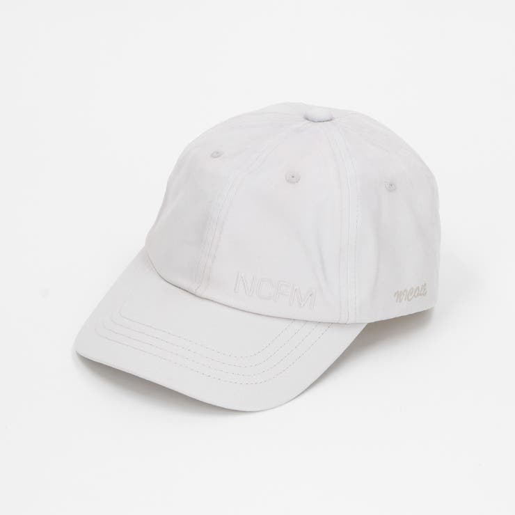 19ライトグレー | ロゴプリント ６パネルキャップ | NICOLE