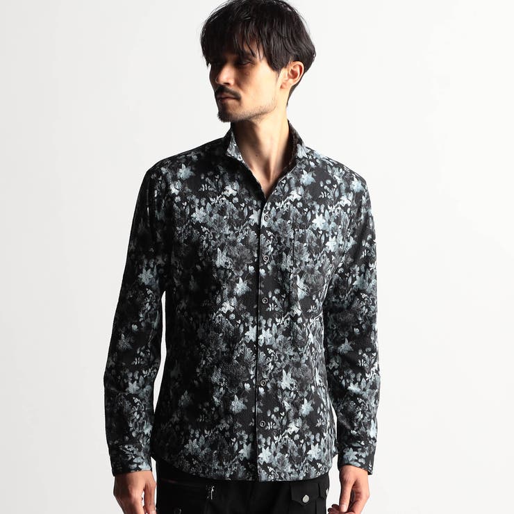 91その他2 | アラカルトプリント スタンドカラーシャツ | NICOLE