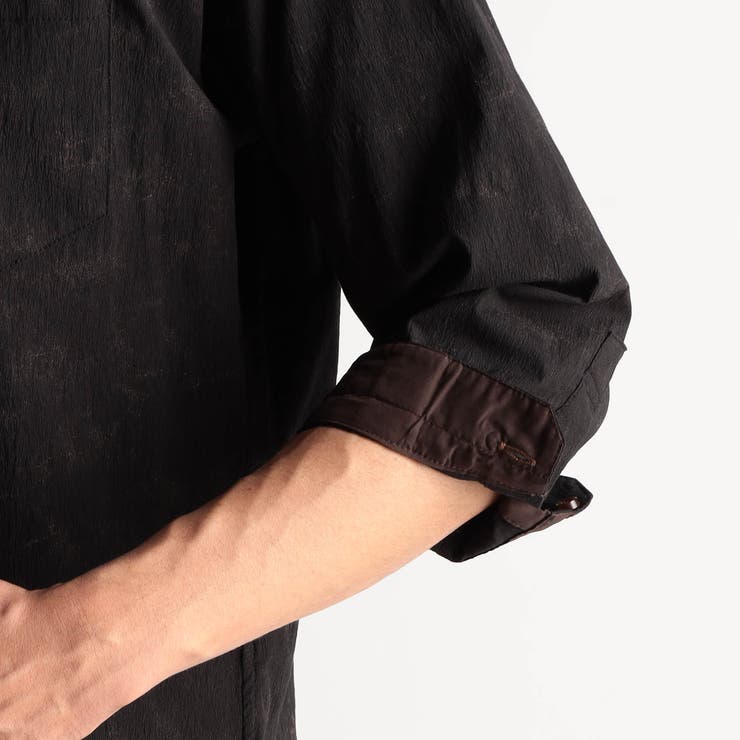 アラカルトプリント ７分袖ショートスタンドカラーシャツ | NICOLE | 詳細画像12 