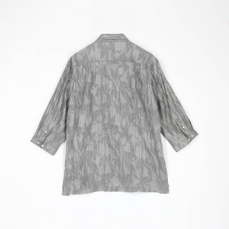 【RIELABO】シアージャカード ７分袖ショートレギュラーカラーシャツ | NICOLE | 詳細画像11 