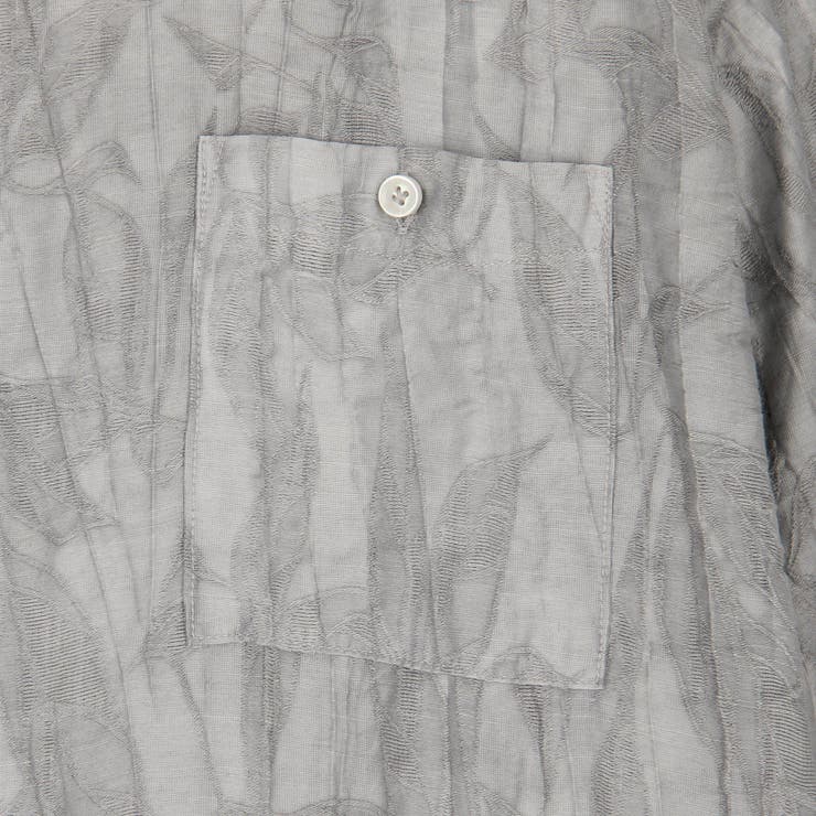 【RIELABO】シアージャカード ７分袖ショートレギュラーカラーシャツ | NICOLE | 詳細画像13 