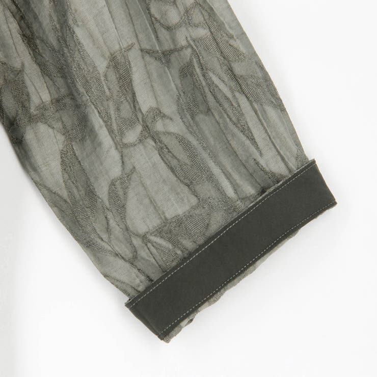 【RIELABO】シアージャカード ７分袖ショートレギュラーカラーシャツ | NICOLE | 詳細画像16 