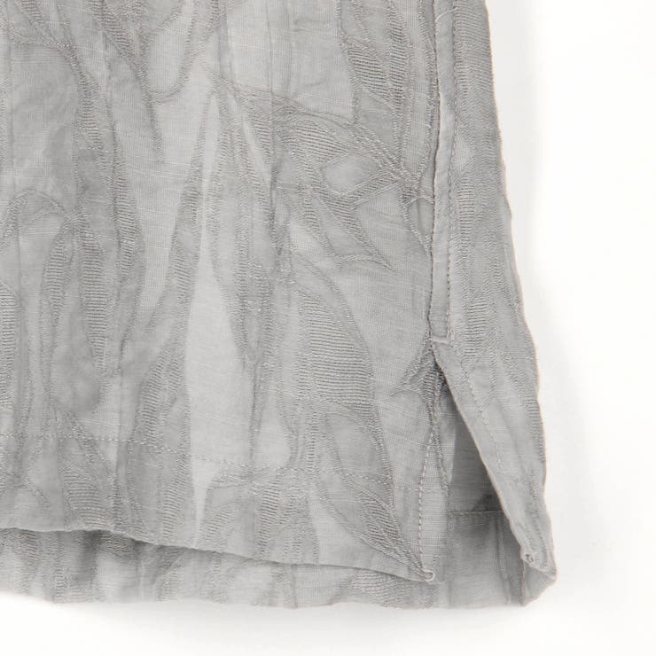 【RIELABO】シアージャカード ７分袖ショートレギュラーカラーシャツ | NICOLE | 詳細画像18 