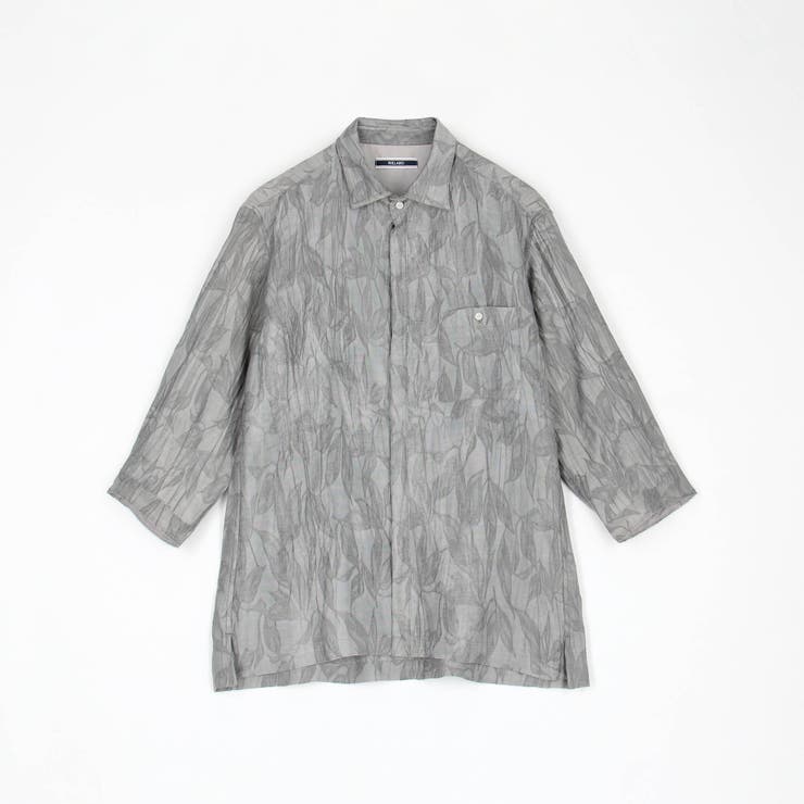 【RIELABO】シアージャカード ７分袖ショートレギュラーカラーシャツ | NICOLE | 詳細画像8 