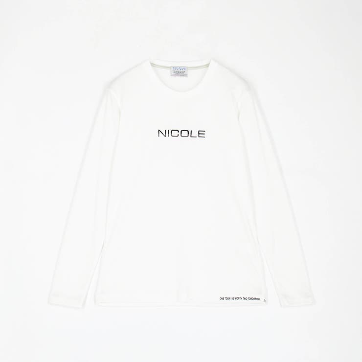 ロゴ刺繍長袖Tシャツ | NICOLE | 詳細画像12 