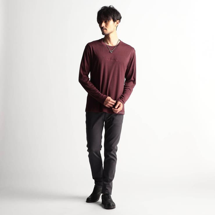 ロゴ刺繍長袖Tシャツ | NICOLE | 詳細画像2 