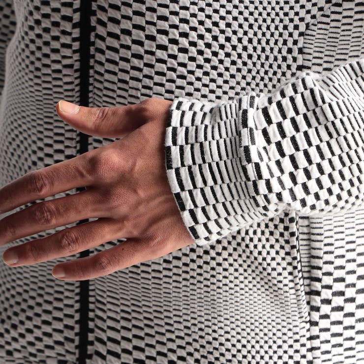 ジオメトリックジャガードフードパーカー | NICOLE | 詳細画像10 