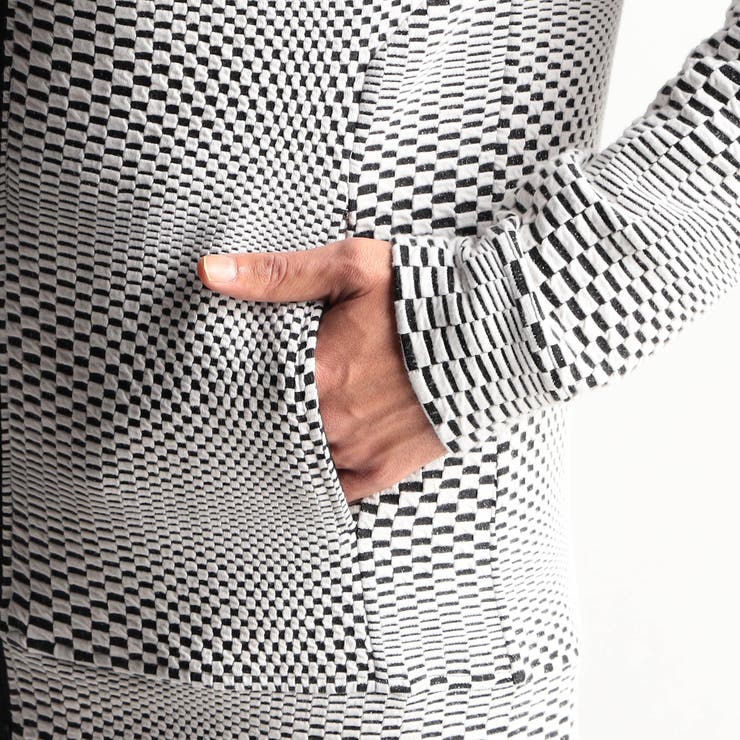 ジオメトリックジャガードフードパーカー | NICOLE | 詳細画像11 