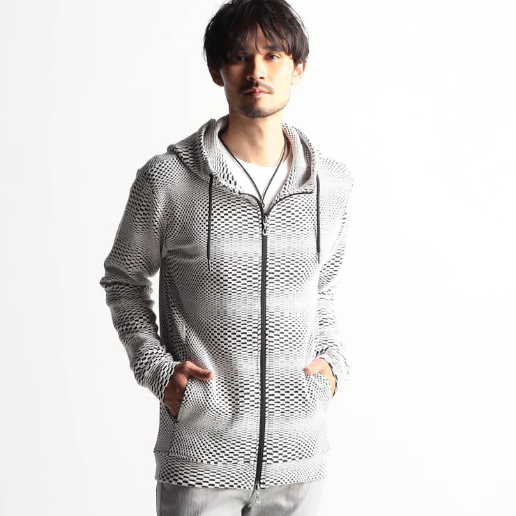 ジオメトリックジャガードフードパーカー | NICOLE | 詳細画像6 