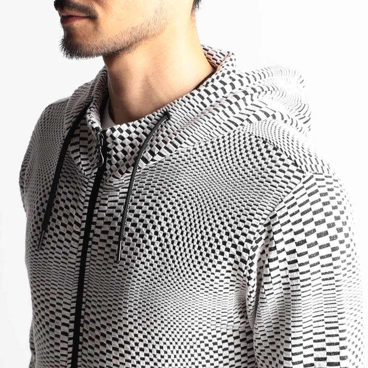 ジオメトリックジャガードフードパーカー | NICOLE | 詳細画像9 