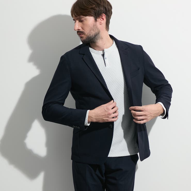 67ネイビー | シャリルジャージージャケット | NICOLE