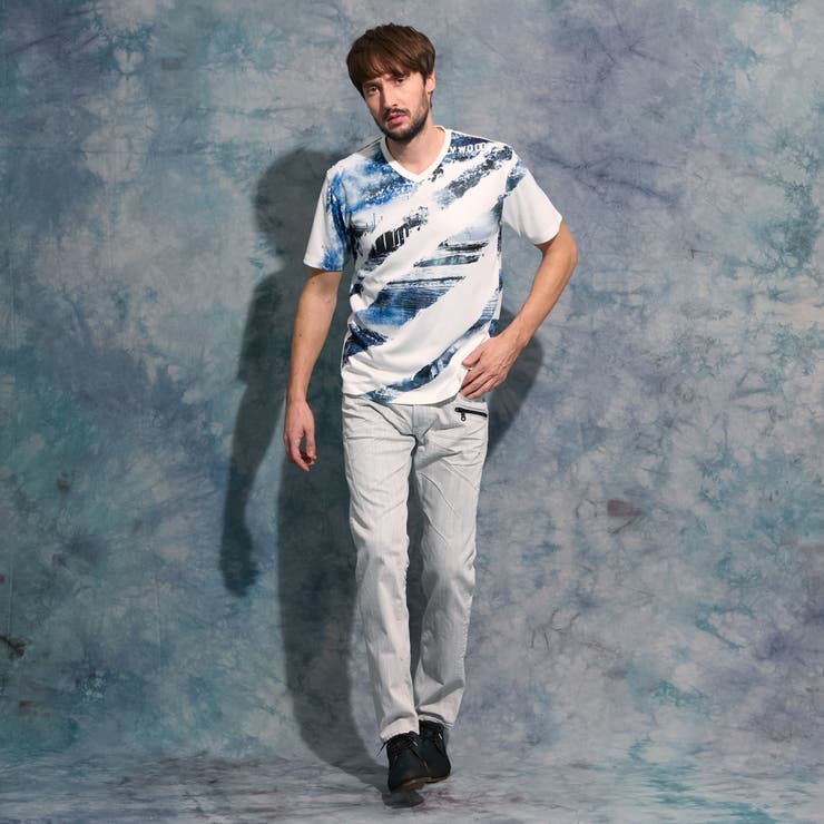 フォトラインアラカルトVネック半袖Ｔシャツ | NICOLE | 詳細画像2 