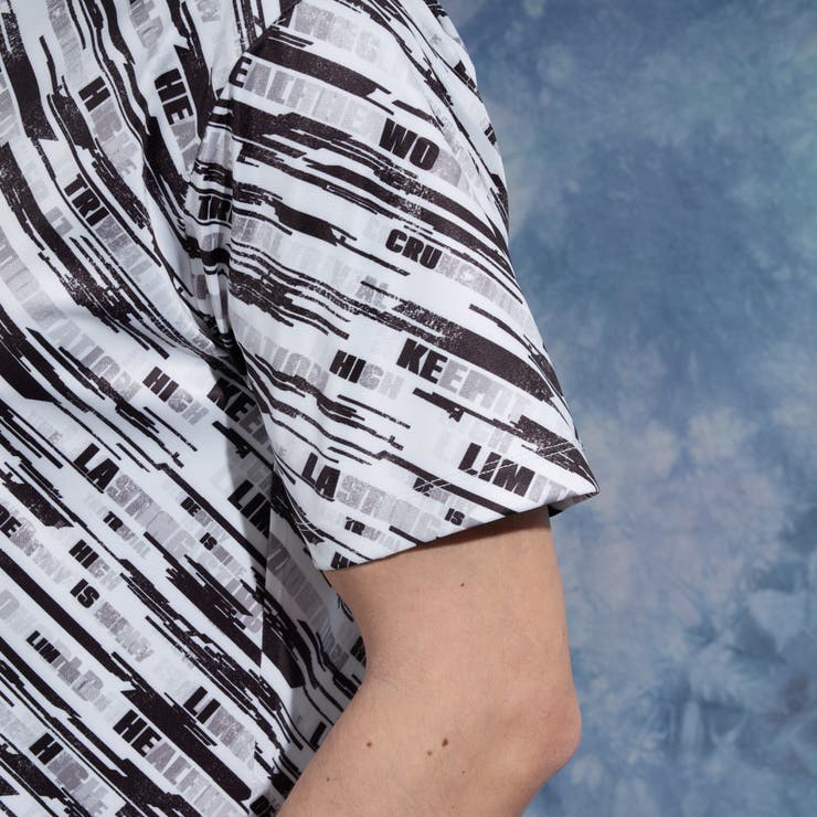 バイアスグラデーションロゴプリントVネック半袖Ｔシャツ | NICOLE | 詳細画像10 