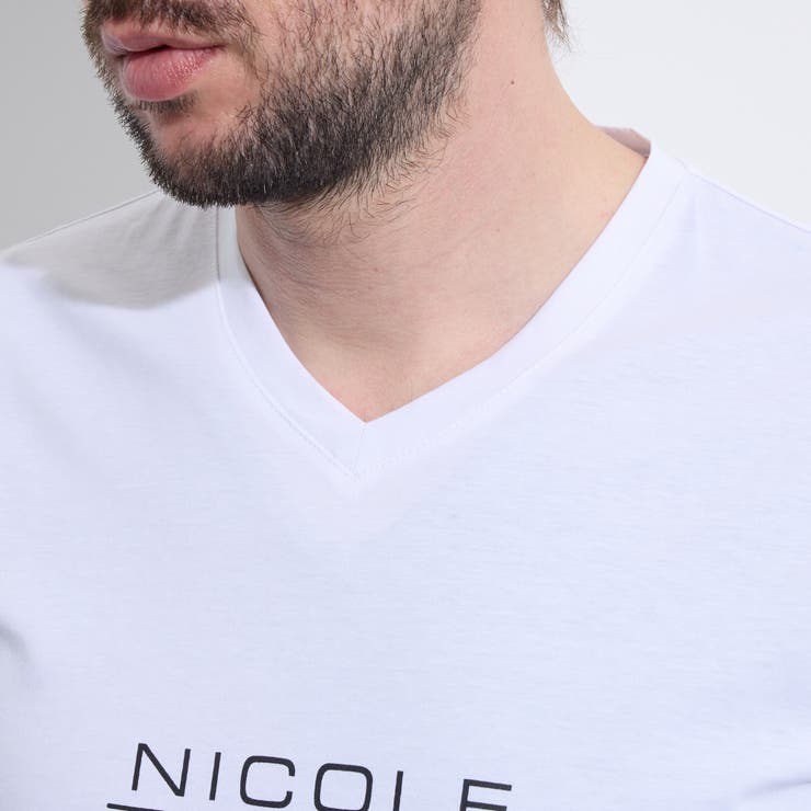 激シルケットVネック半袖Ｔシャツ | NICOLE | 詳細画像9 
