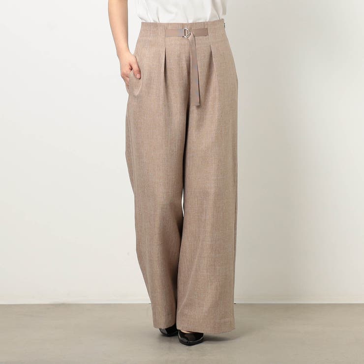 【WALDO】麻調ワイドパンツ | NICOLE | 詳細画像1 