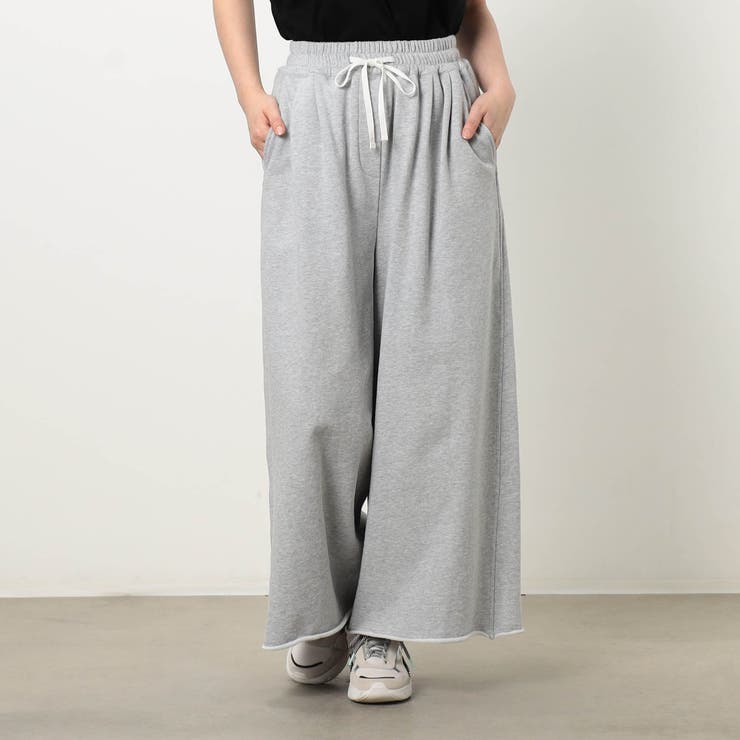 【WALDO】ミニ裏毛ワイドパンツ | NICOLE | 詳細画像1 