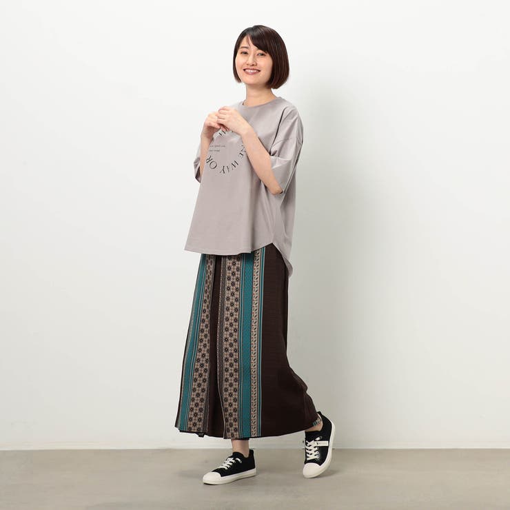 【WALDO】パネル柄プリントパンツ | NICOLE | 詳細画像6 