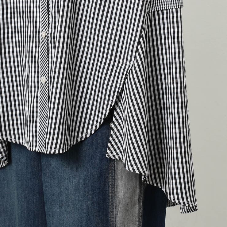 【WALDO】バックプリーツバンドカラーシャツ | NICOLE | 詳細画像8 