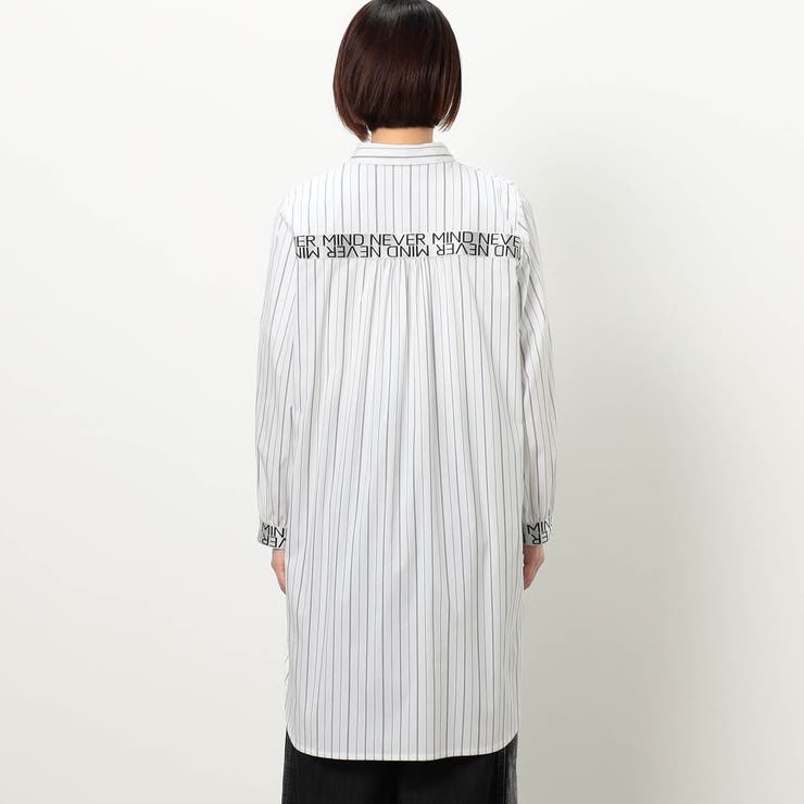 【WALDO】ストライプテープロゴ入りシャツ | NICOLE | 詳細画像5 