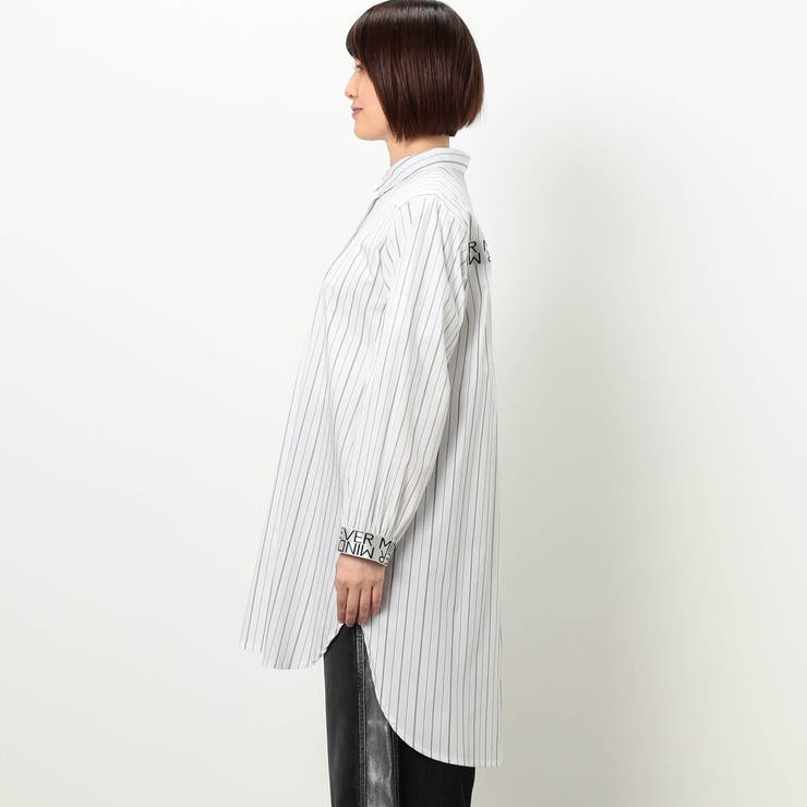 【WALDO】ストライプテープロゴ入りシャツ | NICOLE | 詳細画像6 