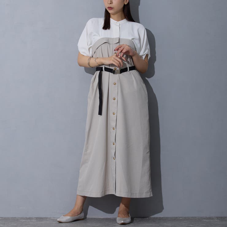 19ライトグレー | ドッキングワンピース | NICOLE