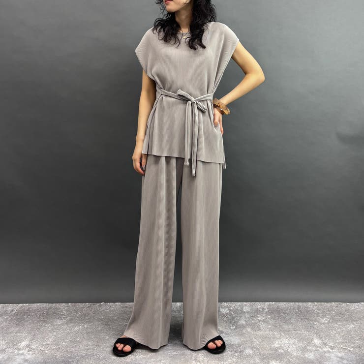 19ライトグレー | 【セットアップ】プルオーバー×パンツ | NICOLE