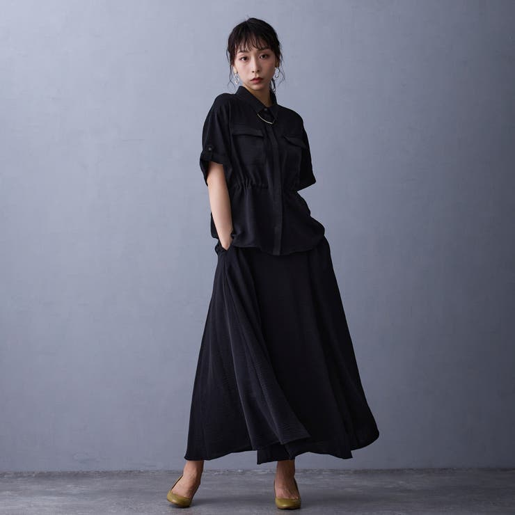 ウエストドロスト半袖シャツ | NICOLE | 詳細画像10 