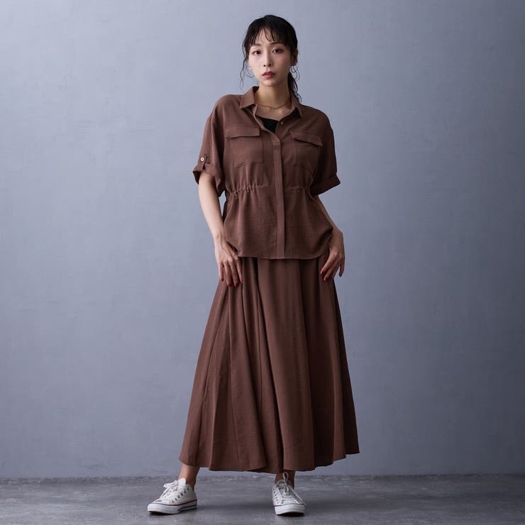 ウエストドロスト半袖シャツ | NICOLE | 詳細画像2 