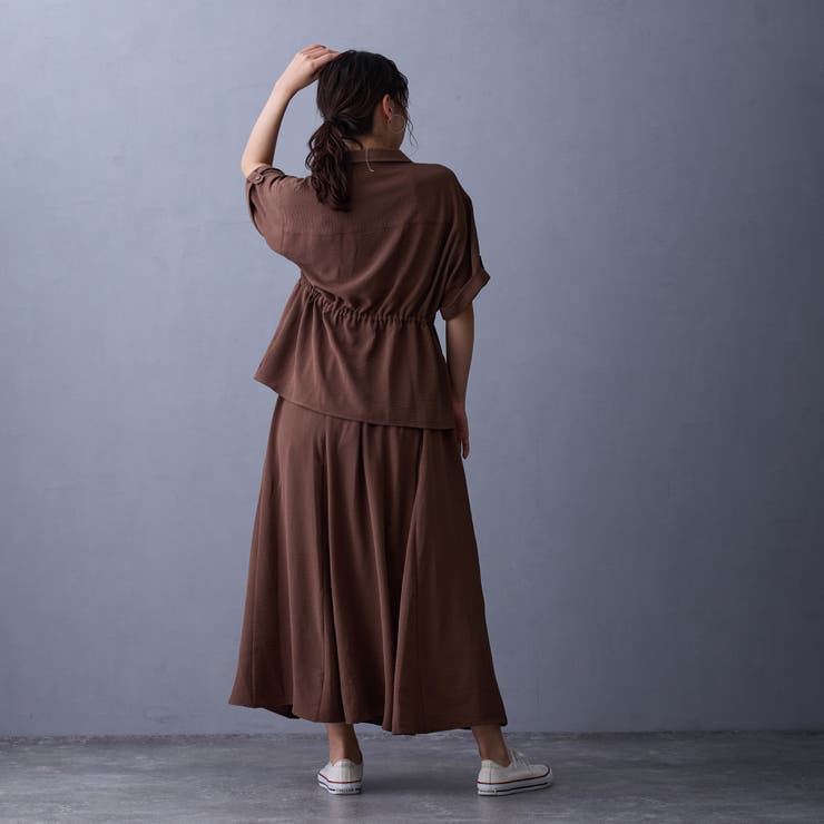 ウエストドロスト半袖シャツ | NICOLE | 詳細画像3 