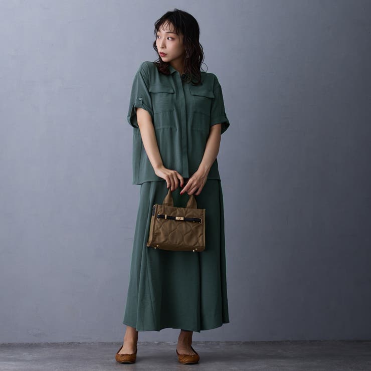 ウエストドロスト半袖シャツ | NICOLE | 詳細画像8 