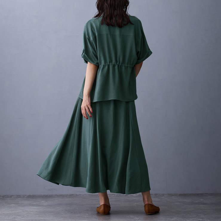 ウエストドロスト半袖シャツ | NICOLE | 詳細画像9 